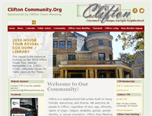 Tablet Screenshot of cliftoncommunity.org